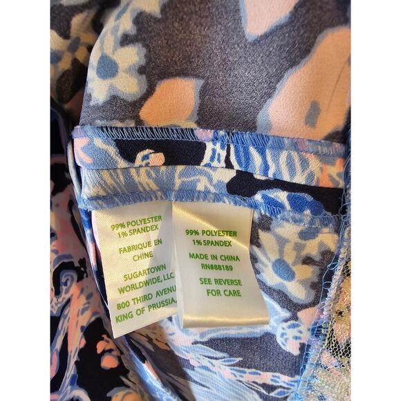 Lilly Pulitzer Kayla Stretch Dress Bright Navy Amore Please Size 00  $198 retail - Picture 8 of 10